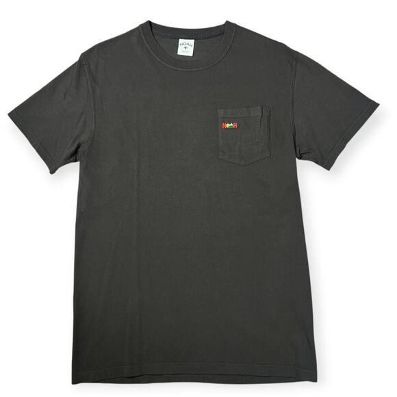 NOAH NYC Slim Fit Crew Neck Cotton Pocket Tee SIZE M Black T-Shirt RUNS SMALL - Picture 1 of 8